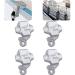 Pontoon Boat Square Rail Mount Fender Bumpers Hanger/Adjuster/Clip for Docking 4 Pack