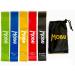 MOBU Resistance Bands Set - 5 Skin-Friendly Exercise Bands for Gym & Home Workout - 5 Resistance Levels for Strength Training - Green Blue Yellow Red Black - Buy Online on GoSupps.com
