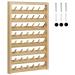HAITRAL 48-Spool Sewing Thread Rack Wall-Mounted Sewing Thead Holder with Hanging Hooks  Wooden Organize for Mini Sewing  Quilting  Jewelry  Embroidery