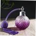 Vintage Crystal Air Bag Perfume Bottle - Elegant Travel Spray & Atomizer for Essential Oils | Purple Glass Perfume Container - Buy Online on GoSupps.com