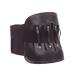 Adjustable waist belts leather belts for the lower back health belts for pain relief lumbar pest belts for scoliosis or herniated disc (color: black size: S/KLE black M/medium
