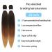 20 Inch Pre Stretched Ombre Braiding Hair Pack of 10 - Itch Free Soft Yaki Synthetic Hair for Black Women | 3 Tone 1B/30/27 Ombre Braiding Hair - Buy Online on GoSupps.com