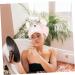 WOONEKY Cartoon Dry Hair Cap Caps Hair Bonnet Towel Bath Hat Adorable Dry Hair Hat Quick Drying Bath Cap Comfortable Drying Hat Coral Fleece Hair Hat Bath Water Absorbent Drying Hat Pink Pink 60x21cm - Buy Online on GoSupps.com
