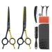 6.0 inch Left Hand Hair Scissors Kit Lefty Barber Accessories for Left Handed Hairdresser Hair Cutting Thinning Scissors Set Professional Lefty Hairdressing Shears