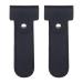 Emsea 2 pieces of razor of PU leather portable shaving bag holder double-sided razor planer protective cover for travel business trips 14 x 5.5 cm black