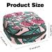 Women s Tropical Pink Flower Napkin Storage Bag | Portable Menstrual Cup & Bandages | Ideal for First Period - Buy Online on GoSupps.com