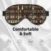 SSIMOO African Mud Cloth Eye Mask | Breathable Soft Sleep Patch for Travel & Relaxation | Stylish Black Tribal Design - Buy Online on GoSupps.com