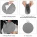 Ptlom Pet Food Mat 2 Pcs - Prevent Food and Water Overflow - Medium & Small Pet Silicone Placemat - 9.5x9.5 Grey - Buy Online on GoSupps.com