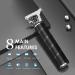 Hair Clippers Men Professional T Blade Hair Trimmer Precision Beard Trimmer Cordless Electric Haircut Clippers for Adult Kids Adjustable Grooming Kit with Guide Combs for Home Barber Use Black - Buy Online on GoSupps.com