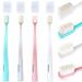 Extra Soft Toothbrush 4 Pack Micro Nano Silk Toothbrushes 20,000 Bristles for Adult Kids & Teen. Ultra Soft Bristle for Sensitive Gums Recession & Perio. Small Head for Hard to Reach Teeth