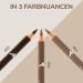 Manhattan BrowTstic Dark Brown Eyebrow Pencil - 2-Pack 1.1g | Defined Dense Eyebrows with Filling Fibers - Buy Online on GoSupps.com