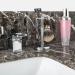 Linkidea Deluxe Stainless Steel Razor and Brush Stand Holder - Bathroom Shower Shaving Organizer for Men - Buy Online on GoSupps.com