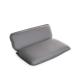 BINO Non-Slip Cushioned Bath Pillow with Suction Cups, Silver - Spa Pillow Bath Pillows for Tub Neck and Back Support Bathtub Pillow Bath Pillows for Tub Bath Accessories Set Bath Tub Pillow Rest Large Silver