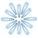 Topkids Accessories 12pc Snap Clips 5cm / 2" Snap Hair Clips Women Girls Kids Sectioning Slide Hair Grip Styling Fine Hair Thick Hair Bendies Sleepies School Uniform Colours Epoxy (Light Blue)