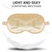 Satin Silk Sleep Mask for Women with Adjustable Straps, Hair Scrunchie, and Pouch Bag - Soft & Comfortable Eye Mask for Better Sleep and Travel - Buy Online on GoSupps.com
