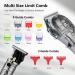 Soonsell Professional Hair Clipper and Nose Trimmer Set - Cordless T-Blade Barber Clippers for Men - Close Cutting Beard Trimmer with LCD Display (Silver) - Buy Online on GoSupps.com
