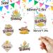 Kids' Fried Chicken Themed Happy Birthday Cupcake Toppers Set of 18 Pieces - This is a selection of decorations for boy and girl fried chicken themed parties baby shower parties and birthday parties - Buy Online on GoSupps.com
