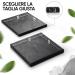 Puraja Schungit Plates (2 pcs) - Original Karelia Ray Blocker & Water Vitalizer | Certified Protective Stone Against Negative Energy (10x10cm) - Buy Online on GoSupps.com