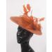 Womens Sinamay Fascinator Hat - Orange Wedding Headband for Elegant Occasions | Shop Internationally - Buy Online on GoSupps.com