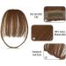 Buy Qdpj Clip In Bangs - 100% Real Hair Pony Fringe Extensions for Women & Girls | Ultra-Thin Seamless Light Brown Hair Wigs - Buy Online on GoSupps.com