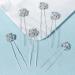 6pcs Vintage Rhinestone Bridal Hair Pins - Crystal Silver Hair Clips for Women & Bridesmaids - Buy Online on GoSupps.com