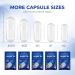 Buy 500 Clear Vegetarian Empty Capsules Size 00 - DIY Supplements - Pullulan Capsules with Micro Lab Spoons | High-Quality Fillable Caps - Buy Online on GoSupps.com