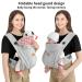 vrbabies Ergonomic Baby Carrier - Hands-Free Sling for Newborns and Toddlers - Breathable and Supportive - Light Grey - Buy Online on GoSupps.com