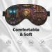 SSIMOO Bronze Gears Clock Eye Mask - Soft Breathable Travel Eye Patch for Relaxation | International Shipping - Buy Online on GoSupps.com