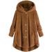 Women's Fleece Plush Jacket - Warm Breathable & Cozy Zippered Wool Sweater - Autumn Winter Coat with Hood - Buy Online on GoSupps.com