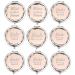 SFHMTL Pack of 9 Compact Pocket Makeup Mirrors Set Include 1 Bride Mirror 1 Maid of Honor Mirror 1 Matron of Honor Mirror and 6 Bridesmaid Mirrors Wedding Bridesmaid Proposal Gifts (Champagne)