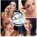 Balawin 3X Portable Folding Mirror with LED Light Makeup Mirror 10X Magnifying Glass 12 Lamp Bead Mini Mirror Black - Buy Online on GoSupps.com