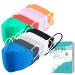 100 PCS Adult Multicolored KF94 Face Masks with Nose Clip, 4-Ply Breathable Disposable Mouth Masks with Adjustable Earloop for Men & Women(10 Color) 100 Count (Pack of 1) Kf94-10 Colors