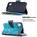 Miago 9 Card Slots Leather Case for Huawei Y5 2019 - Colorful Zipper Flip Wallet Cover - Blue Flower PU Leather Protective Case - Buy Online on GoSupps.com