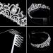 Silver Crystal Crowns Tiara for Women & Girls - Elegant Rhinestone Princess Crown - Ideal for Bridal, Prom, Birthday & Halloween Parties - Includes Combs - Perfect Hair Accessory & Jewelry Gift - 1 Pcs - Buy Online on GoSupps.com