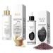 2 pieces Pure Skin Peel Shot Glow Rice Ampoule Duo gentle rice peeling face with black rice and white rice for pore cleansing moisturizing facial serum for radiant skin