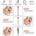 10 Pcs Ear Pick Earwax Removal Kit with Keychain and Storage Bag - Buy Online on GoSupps.com