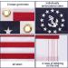 Affordura US Yacht Ensign Boat Flag 12x18 inch with 4 Clips and Brass Grommets - Buy Online on GoSupps.com