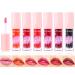 KIMIEYE 6 Colors Lip Tint Stain Set  Long Lasting Waterproof Lip Stain  Matte Finish Liquid Lipstick  High-Pigmentation Lip Gloss Makeup for Women  Non-Sticky  Vivid Color  Comfortable  1oz