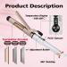 Ten-Tatent 32mm Ceramic Tourmaline Curling Tongs - Dual Voltage Curling Wand for Long & Short Hair - Adjustable Heat - White - Buy Online on GoSupps.com
