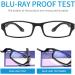 Yuluki 5 Pack Reading Glasses - Blue Light Blocking Visual Aid for Men & Women - Slightly Rectangle with Spring Hinge - 4.0x Strength - Buy Online on GoSupps.com