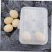 Mikikit Serving Tray Box Pressure-proof Egg Carton Desk Dispenser Egg Storage Case Fridge Egg Tray Household Travel Rack White 24X14CM - Buy Online on GoSupps.com