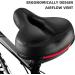 Roguoo Most Comfortable Bike Seat | Dual Shock Absorbing Memory Foam | Waterproof & Reflective Tape | Black - Buy Online on GoSupps.com