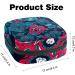 Buy Women's Bands Storage Bag - Menstrual Cup Pocket & Makeup Organizer - Sugar Skull Rose Design - Travel-Friendly with Big Capacity - Buy Online on GoSupps.com