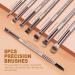 ZOREYA 15-Piece Professional Makeup Brush Set - Synthetic Brushes for Foundation, Concealer, Eyeshadow, and Blush - Champagne Gold - Buy Online on GoSupps.com
