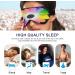 Sleep Mask - Light Blocking Rainbow Flower Eye Mask for Comfortable Sleeping | Adjustable Floral Eye Cover for Men & Women | Perfect for Travel Naps & Work - Buy Online on GoSupps.com