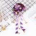 minkissy Japanese Kimono Hair Clip Hair Pin Tassel Flower Hair Pins Fans Shapes Hair Barrette Traditional Chinese Hemp Headpiece (Purple) - Buy Online on GoSupps.com