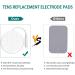 Sunjuly TENS Electrodes Pads - 20 Self-Adhesive Reusable 5x5 cm for Pain Therapy - Compatible with Most TENS EMS Devices - Buy Online on GoSupps.com