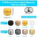 8 PCS Magnetic Hijab Pins | Multi-Use Colorful Magnets for Women's Scarves | No More Pinholes! (Silver/Gold/Rose Gold/Bronze/Black/Frosted Gold/Nude/White) - Buy Online on GoSupps.com
