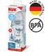 NUK First Choice+ Baby Bottle - 6-18 Months - Temperature Control - Flow Control - Anti-Colic Aeration System - 360ml - BPA F - Buy Online on GoSupps.com