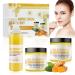 Horuili® Turmeric Skin Care Kit, 3 in 1 Turmeric Skin Care Kit, Face Wash, Turmeric Cream, Exfoliators, Hydrating Turmeric Essence Kit, Nourishing, Moisturizing